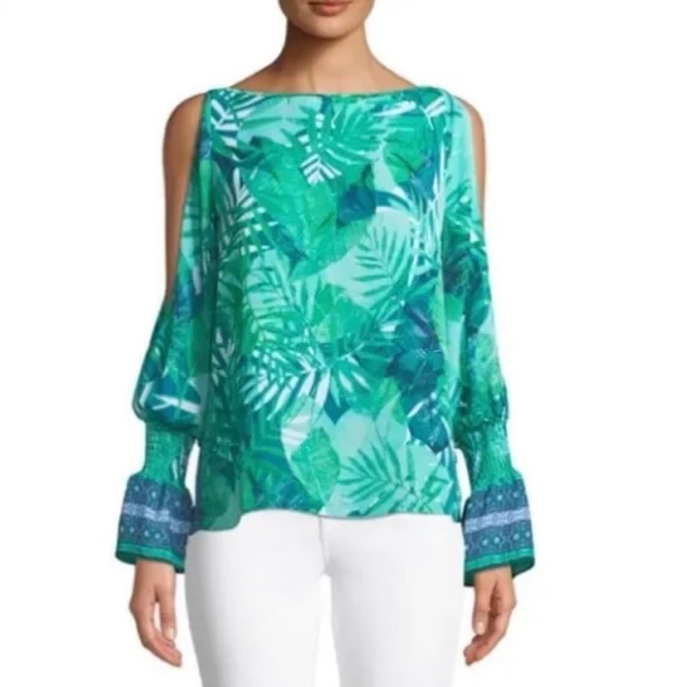 Laundry Shelli Segal Split sleeve blouse